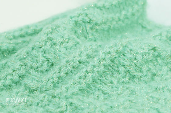 Acrylic Nylon Sequin Wool Yarn 1/3.5NM For Knitting Scarves And Shawls